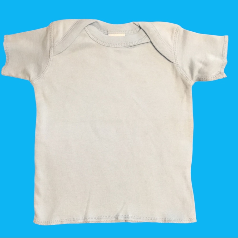 Classic Baby Short Sleeve Lap Tee Light Blue. 100% Cotton. NW!